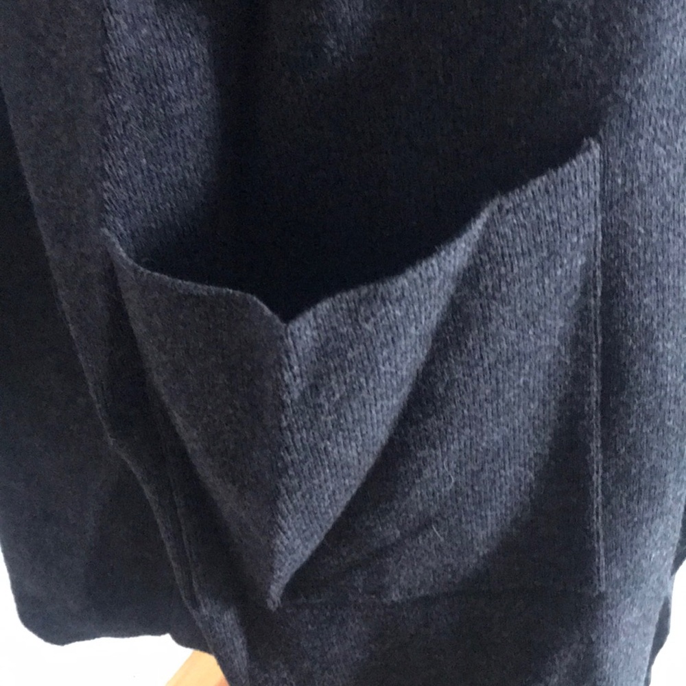 Loft Outlet Gray Two Pocket Collared Cardigan Coat - image 2